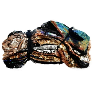 15 Pieces of Sequin and Fabric Scraps - Sewing, Crafts - Equal to 1 square yard+ - Picture 1 of 8