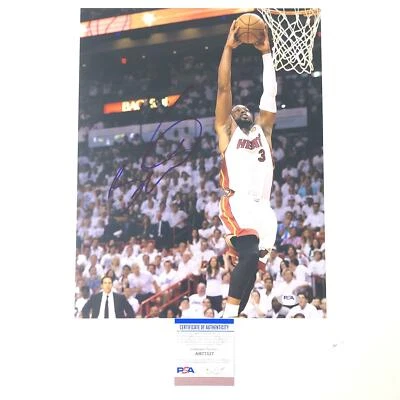Dwyane Wade signed 11x14 photo PSA/DNA Miami Heat Autographed - Image 1 of 3