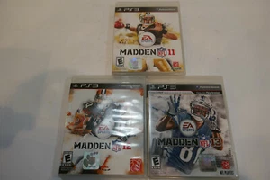 Madden 11 , 12 & 13   Playstation 3 PS3  Very Good Condition w Manual  - Picture 1 of 3