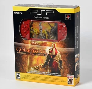 Sony Playstation PSP,Limited Edition God of War Pack,PSP-2001 ZD,Rot/Red,Neu/OVP - Picture 1 of 11