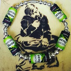 Unique THATCHERS HAZE CIDER BRACELET handcrafted CANS retro FAB glasto FESTIVAL - Picture 1 of 1