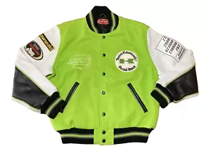Kawasaki ZRX Novelty Jacket One Size Green Z1 Z900 KZ1000 Motorcycle Vintage - Picture 1 of 22