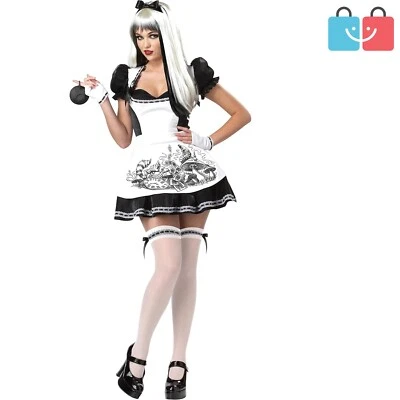 Mujer Colección Platino - Disfraz de Ángel Oscuro con Muslos y Guanteras Foto 1 de 3