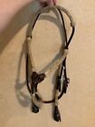 NWT Headstall Dark Brown Quick Change Browband  W Fob Leather W/ Throat Latch R2