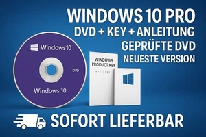 DVD de instalación/reparación de Windows 10 Pro + clave de producto - 64 bits - Imagen 1 de 1