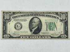1934 C  $10 US Federal Reserve Note, Chicago, Circulated   G03375221D    D23.24