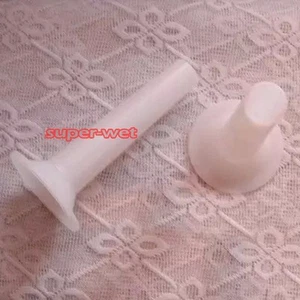 2 X Sausage Making Funnel Stuffer Filler Tube Manual for Size 5 Meat Grinder New - Picture 1 of 1