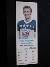 1970-71 Dad's Cookies Hockey Card # Tom Williams - Minnesota North Stars (NM)