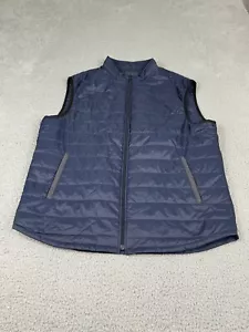 Rodd and Gunn Puffer Vest Mens Large Blue Quilted Packable Full Zip Luxury Golf - Picture 1 of 11