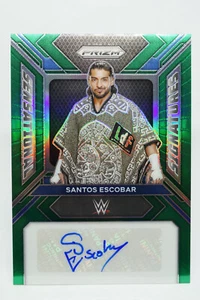 2024 Santos Escobar WWE Panini Prizm GREEN Sensational Signatures Auto SS-SES - Picture 1 of 2