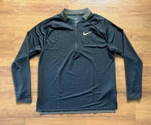 Nike Pro Elite Team Herren Gr. XL Half Zip Trikot Schwarz/Gold CW2705-077 - Bild 1 von 6