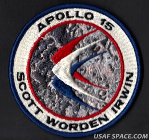 APOLLO 15 LION BROTHERS VINTAGE ORIGINAL NASA Hallmarked CLOTH BACK SPACE PATCH - Picture 1 of 3