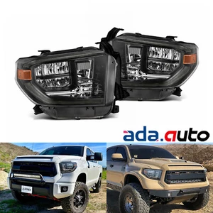 For 2014-2021 Toyota Tundra G2 LED Reflector Headlights Lamps Pair Alpha-Black - Bild 1 von 10