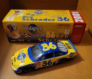 2001 Action 1:24 Ken Schrader #36 Pedigree Pontiac Grand Prix 1 of 3,252 - Picture 1 of 12