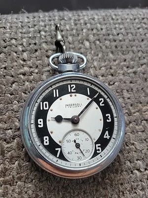 Pocket Watch  Ingersoll TRIUMPH London Made In Great Britain  Vintage No Glass - Image 1 of 4