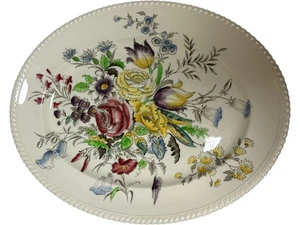Johnson Brothers Garten Bouquet 16" Oval Servierplatte Eisenstein Floral Englan - Bild 1 von 3