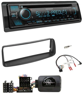 Kenwood Bluetooth USB CD Lenkrad DAB Autoradio für Peugeot 206 CC 1998-2002 - Bild 1 von 4