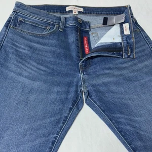 Jeans uomo marca Lucky 32x32 121 slim dritto canyon blu lavaggio medio denim nuovo con etichetta - Foto 1 di 10