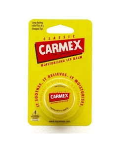 Carmex Classic Balsamo Labbra Idratante Barattolo per Labbra Secche Screpolate Cura della Pelle 7,5g - Foto 1 di 6