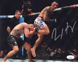 Max Holloway autographed signed 8x10 photo UFC Blessed JSA COA Justin Gaethje - Picture 1 of 2