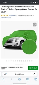 2021-25 Ford Bronco Satin Stretch Indoor Synergy Green Custom Cover Coverking - Picture 1 of 5