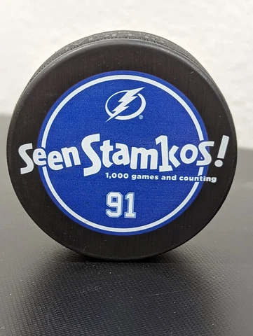 Seen Stamkos! 1000 games and counting Commemorative Puck Limited Edition Cover