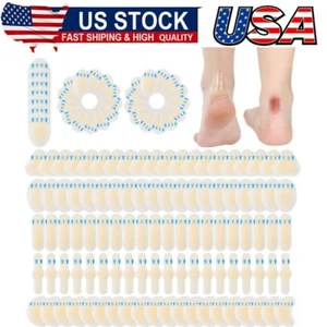 Blister Bandages Hydrocolloid Blister Pads for Heel Waterproof Adhesive Bandages - Picture 1 of 8