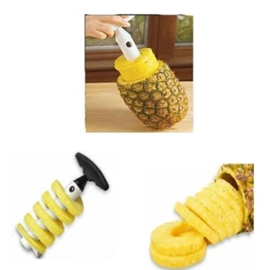 Handheld Pineapple Corer Slicer Peeler Cutter Gadget Fruit Ring Plastic Kitchen - Picture 1 of 7
