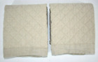 Westport Linen & Cotton Blend Diamond Quilted Standard Pillow Shams Natural Flax