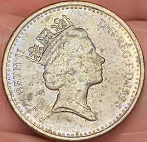 1996 Great Britain (5) Five Pence Elisabeth II DG Reg FD Nice Toned Coin #2 - Picture 1 of 11