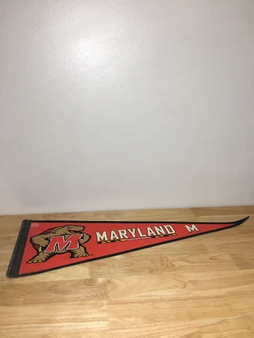 NCAA Maryland Terrapins 12in x 30in Pennant Made In USA Licensed! B Cover