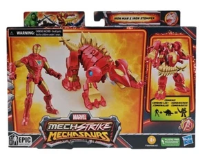 Hasbro Marvel Mech Strike Mechasaurs Iron Man & Iron Stomper 4" Action Figures - Picture 1 of 4