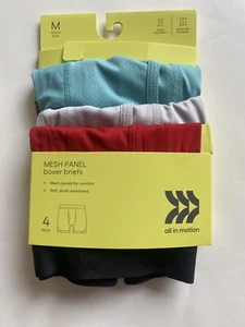 All In Motion Boy’s Sz M Medium 8/10Boxer Briefs Underwear Mesh Panel 3 Pack New - Picture 1 of 5