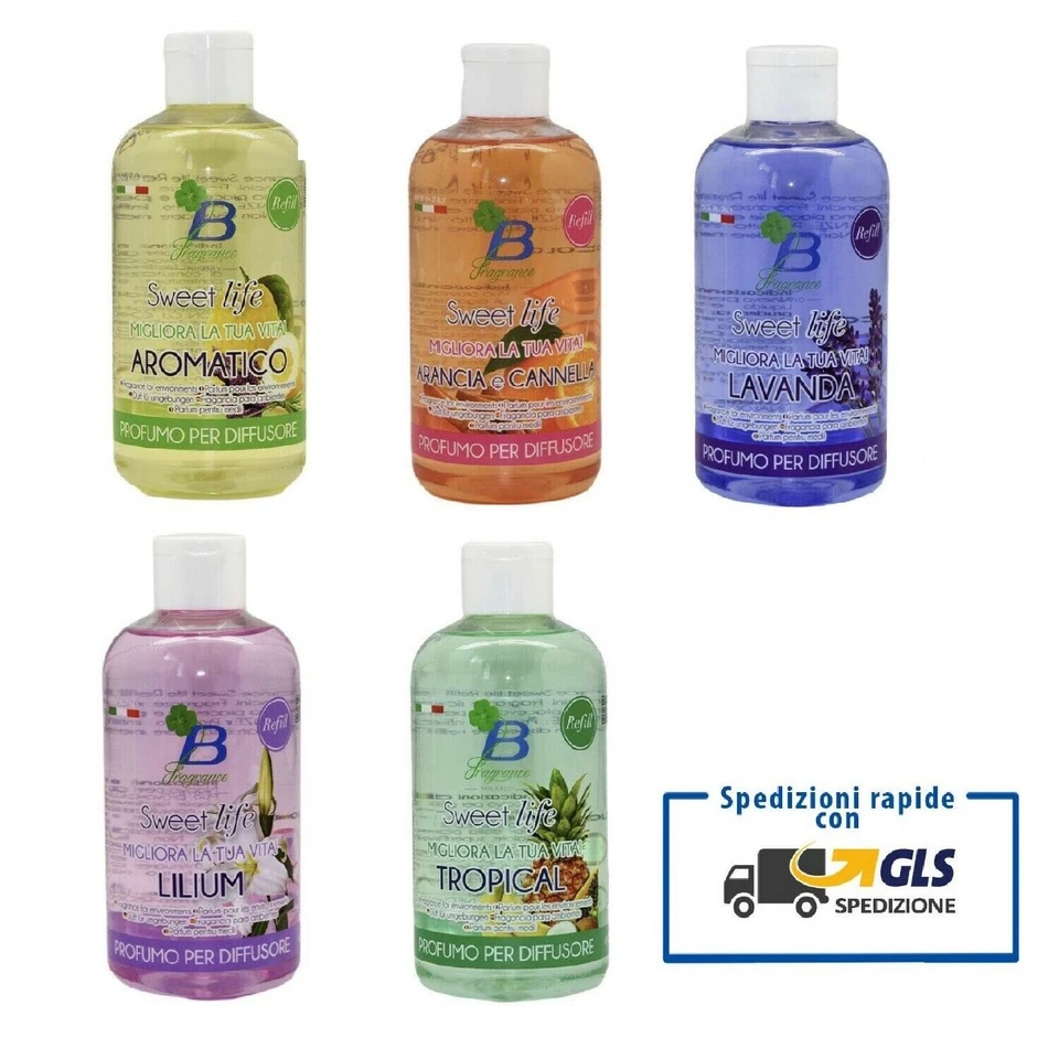 Ricarica Profumo Profumatore Fragranza per diffusore d'ambiente aromi da 250ml - Immagine 1 di 1