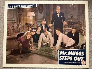 Original 1943 VINTAGE Movie Lobby  Card East Side Kids “MR. MUGGS STEPS OUT.”