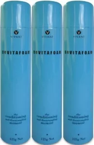 3 x Vivant Revitafoam - 125g | Conditioning & Detangling Mousse | Revita Foam - Picture 1 of 1
