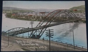 Arch Bridge, Bellows Falls, VT Postcard 1915 - Picture 1 of 2