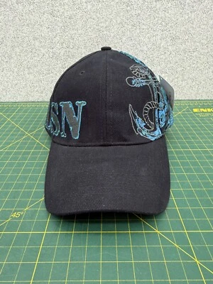 Boné chapéu bordado preto com alça Marinha dos Estados Unidos USN por Eagle Crest - Imagem 1 de 4