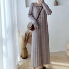 Sweater Jumper Knitted Pullover Dress Long Sleeve Casual Warm Winter Autumn