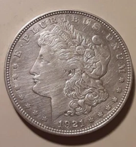 1921-D Morgan Silver Dollar Denver Mint $1 90% silver coin (#56v-512) - Picture 1 of 2