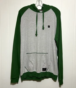Southpole Hoodie Sweatshirt Men XXL Pullover Gray Green Pouch Long Sleeve *flaws - Picture 1 of 14