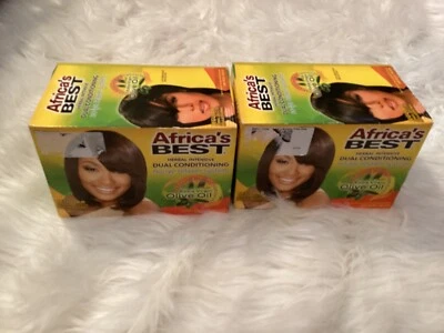 2 Africa's Best Herbal Intensive Dual Conditioning No-Lye Relaxer System Regular - Image 1 of 4