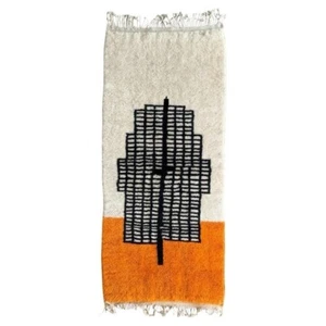 Moroccan handmade rug Beni Ourain rug Berber wool rug Moroccan area rug handmade - Picture 1 of 3
