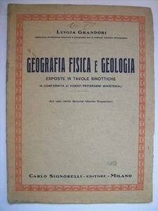 Luis Grandori Geografía Física E Geología - Signorelli Editor 1938 (m10 - Imagen 1 de 1