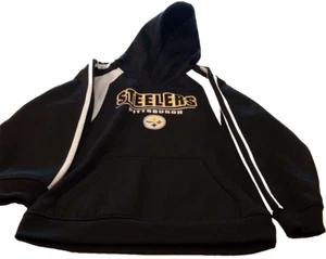 NFL Team Apparel Youth Long Sleeve Pittsburgh Steelers Hoodie - Size M (8-10) - Picture 1 of 3
