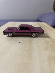 HOT WHEELS REDLINE 68 DODGE DART IN PINK/BLACK STRIPES MINT - Picture 1 of 6