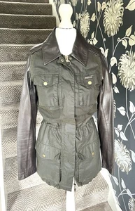 Barbour Alice temperley Wax And Leather Parka Size 6 - Picture 1 of 21