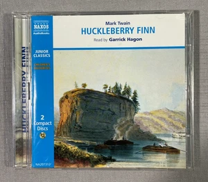 Mark Twain Huckleberry Finn Audiobook 2 CD Set Naxos 1996 Read by Garrick Hagon - Picture 1 of 4
