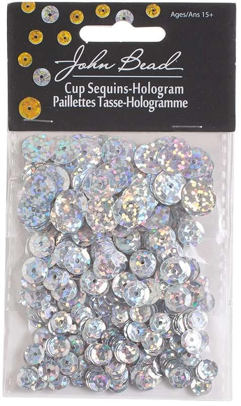 Lentejuelas redondas 6 mm, 8 mm y 10 mm 700/paquete plata Foto 1 de 1