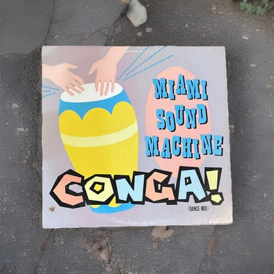 Miami Sound Machine Conga Vintage ‘85 12” Vinyl Record Dance Mix Epic Records-EX Foto 1 de 4